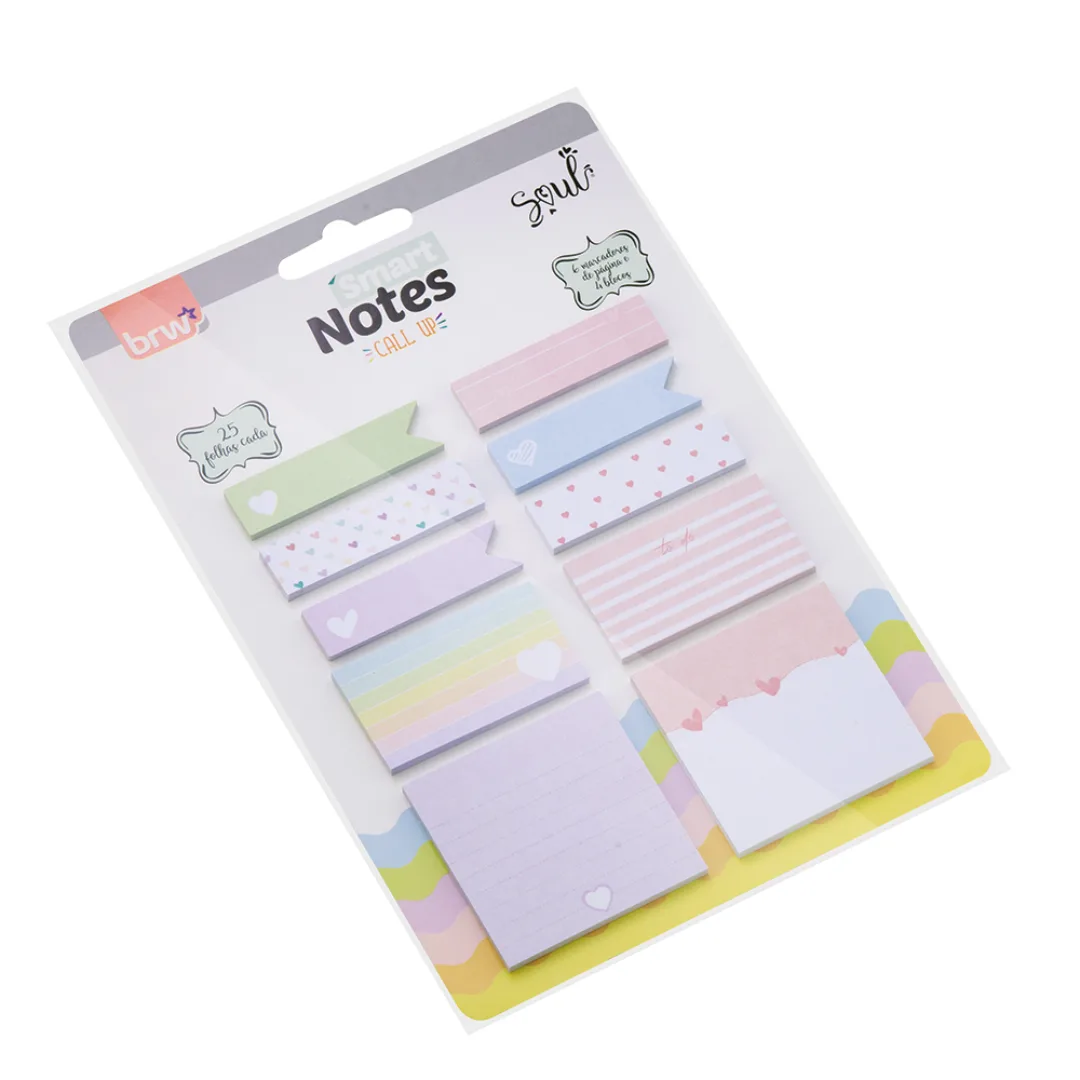 Notas adhesivas y Banderitas - Corazones BRW