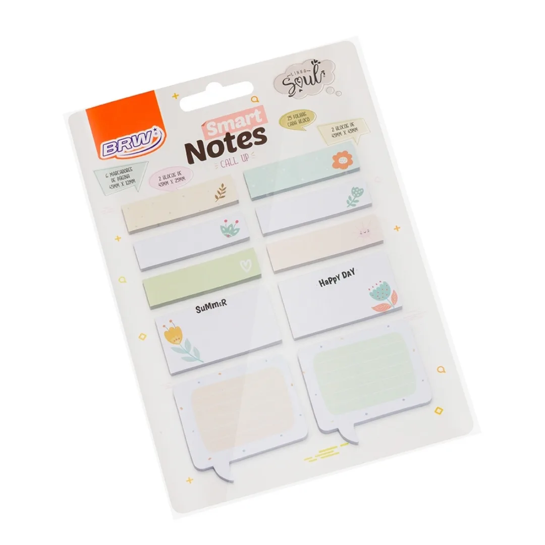 Notas adhesivas y Banderitas - Floral BRW