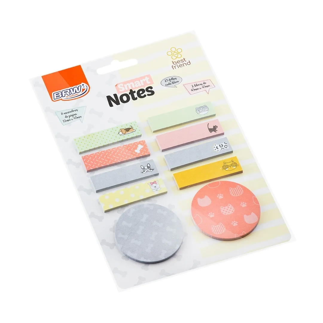 Notas adhesivas y Banderitas - Mascotas BRW