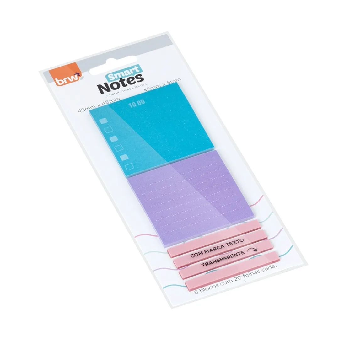 Notas Autoadhesivas de papel y Marca texto transparente - BRW Aurora