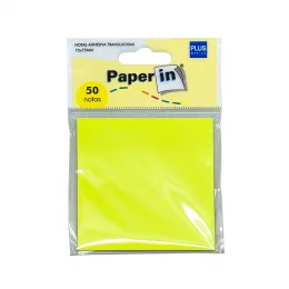 Notas Autoadhesivas Transparentes x50 - Plus Office