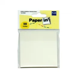 Notas Autoadhesivas Transparentes x50 - Plus Office