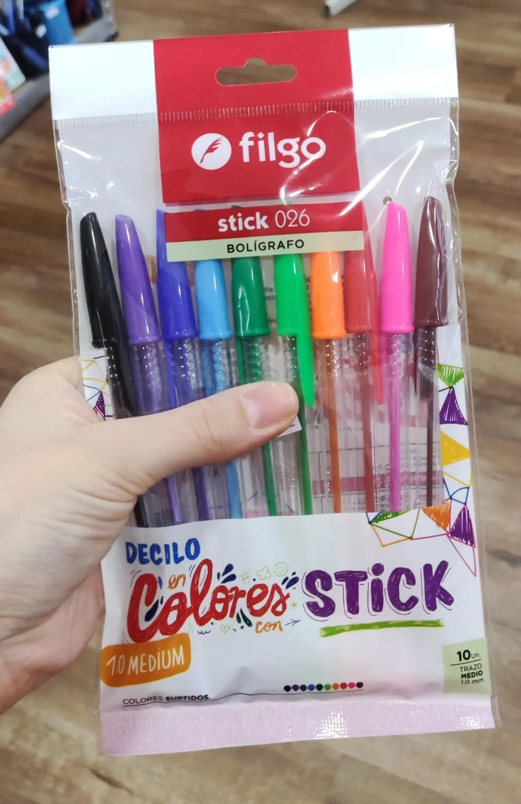 Pack 10 Lapiceras de Colores - Filgo