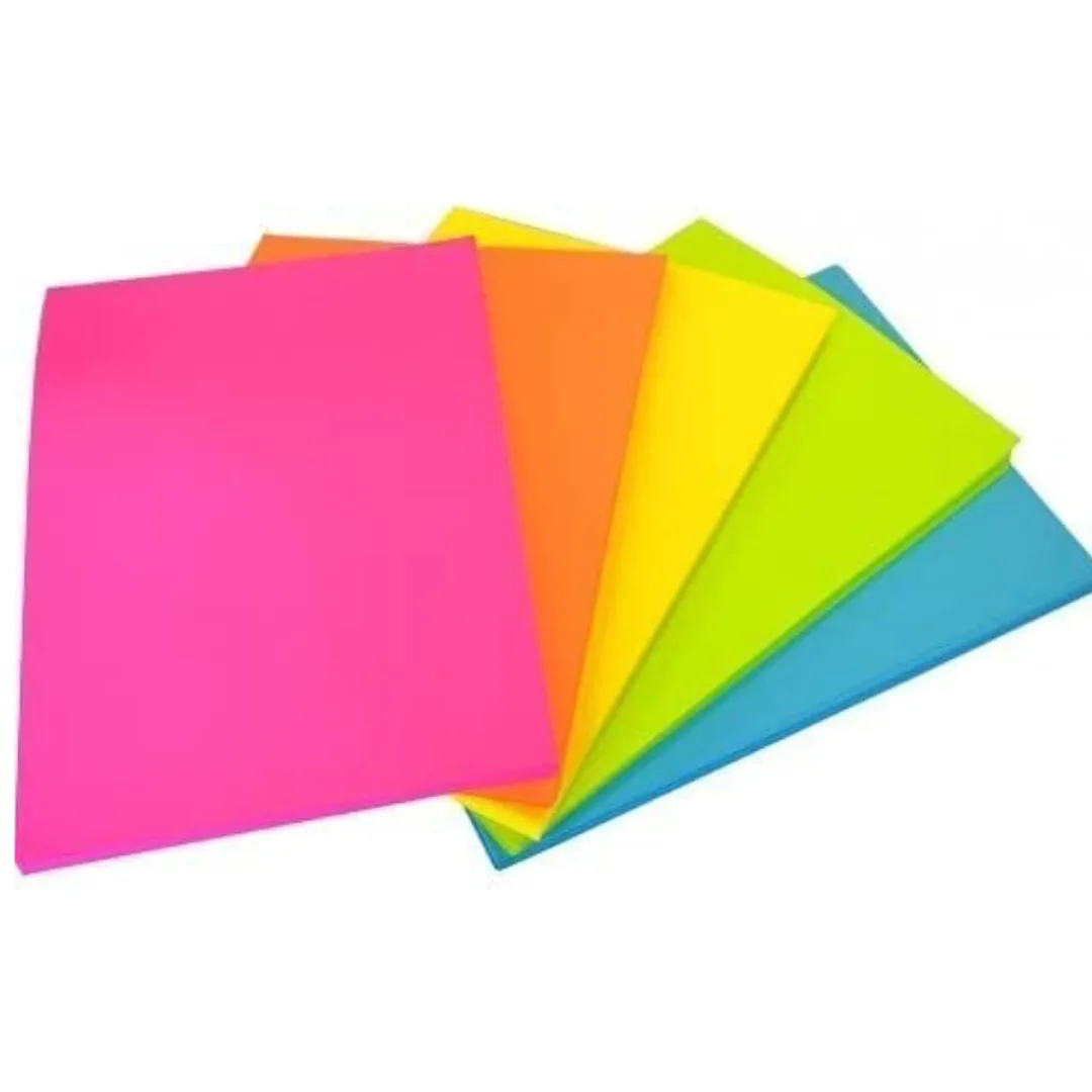 Pack 100 Hojas A4 Colores Fluo