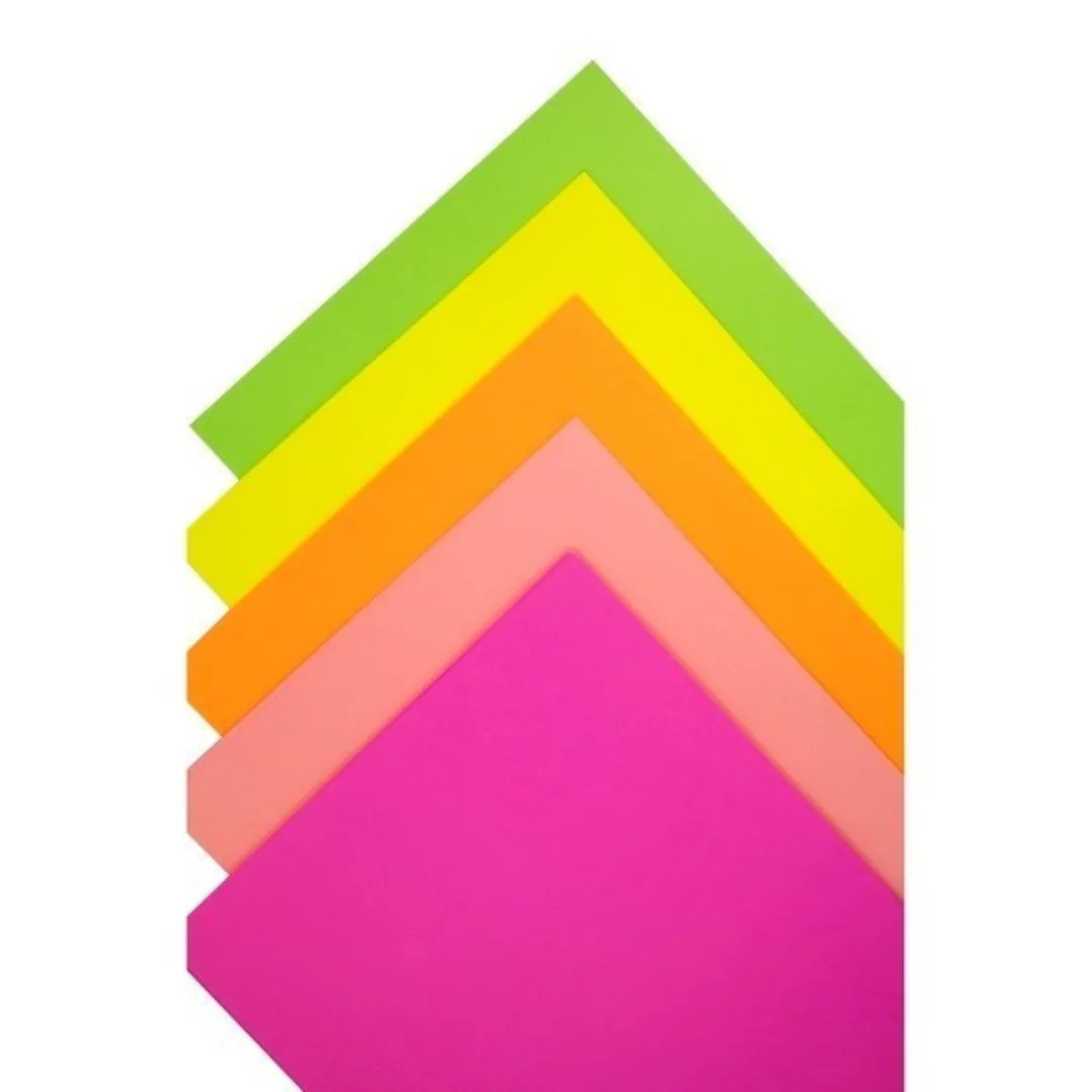Pack 100 Hojas A4 Colores Fluo