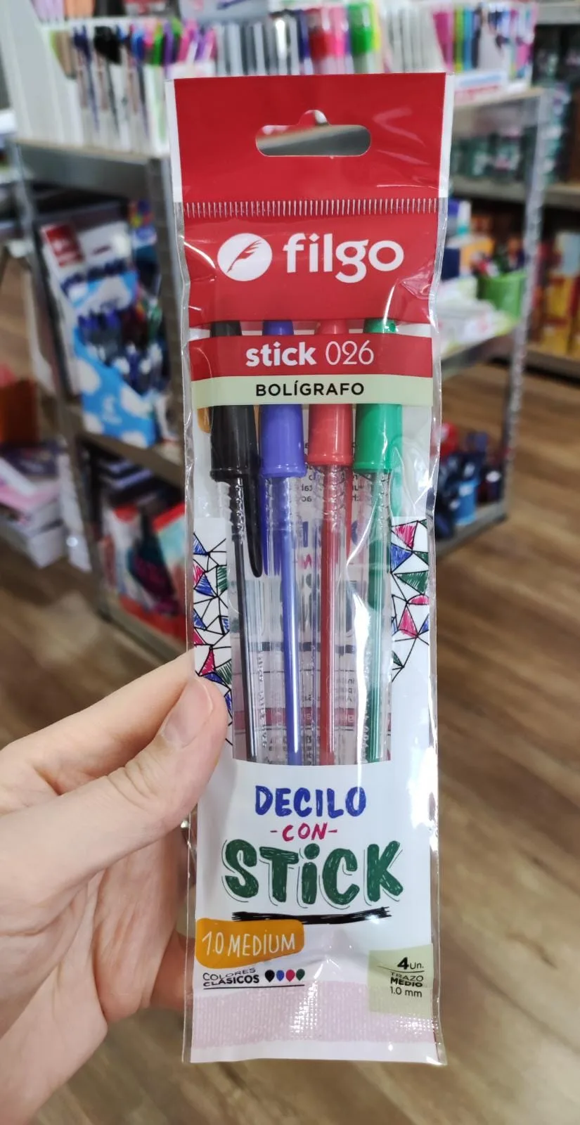 Pack 4 Lapiceras de Colores - Filgo