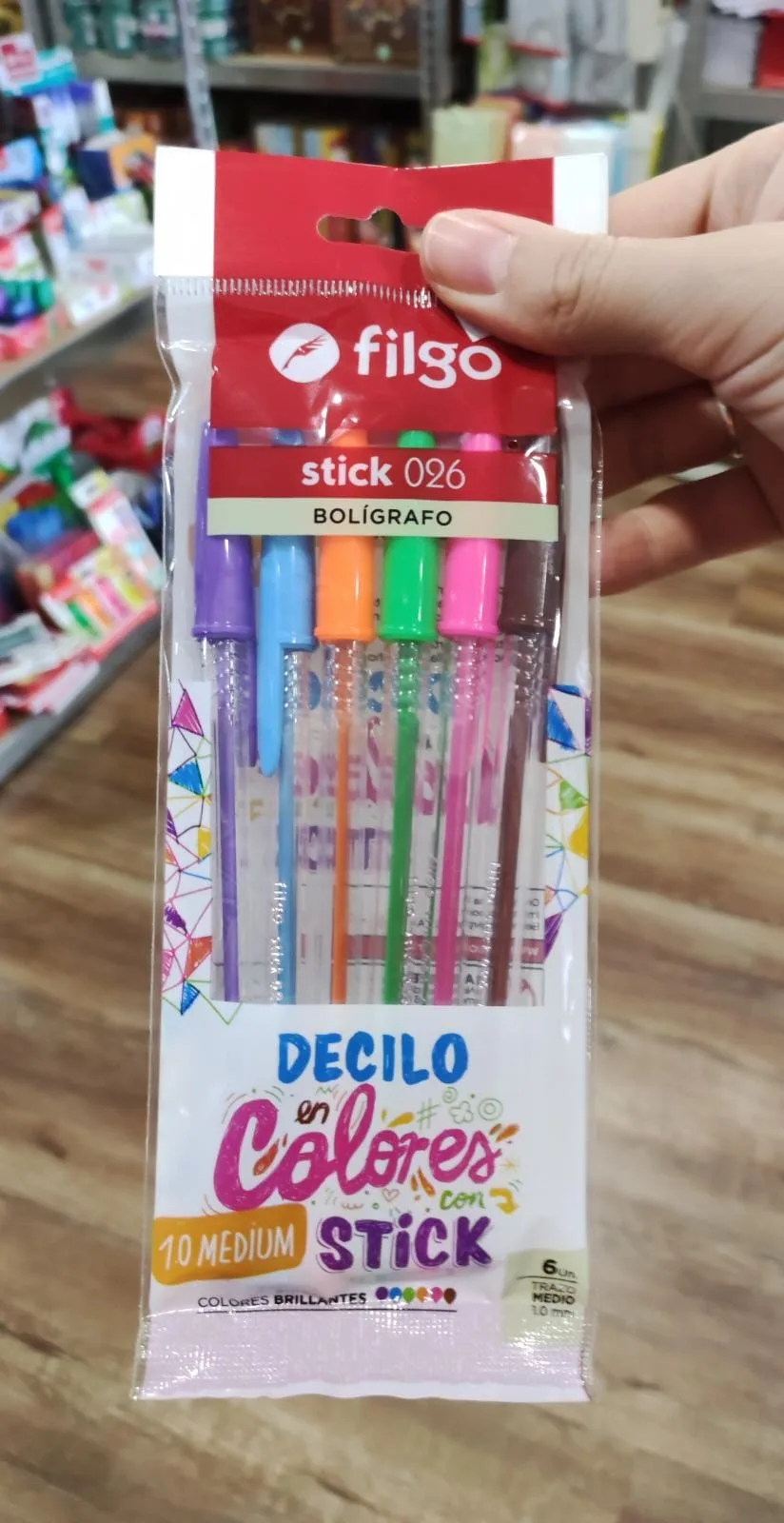 Pack 6 Lapiceras de Colores - Filgo