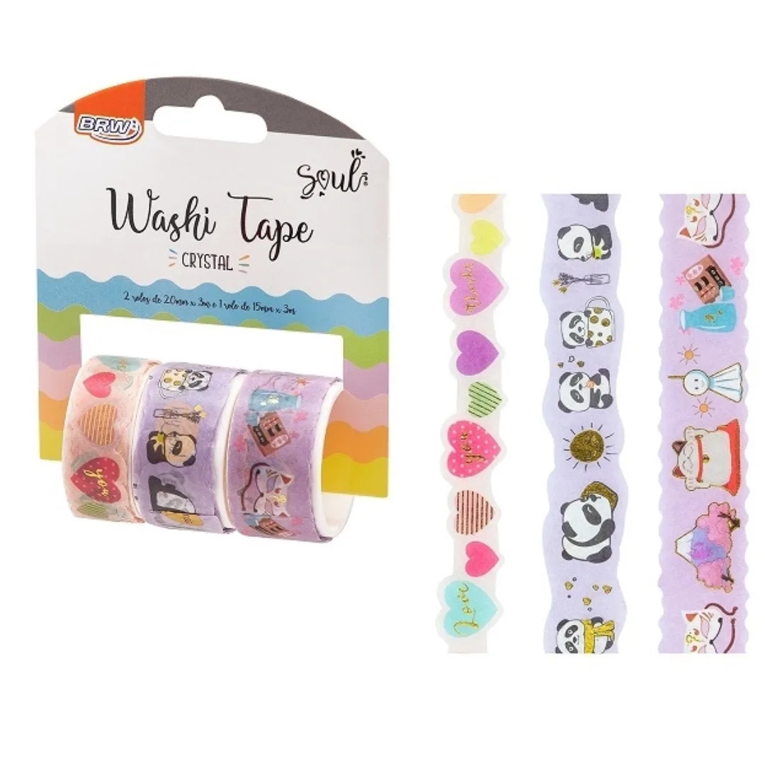 Pack Cinta Decorativa Infantil 3 Diseños - BRW