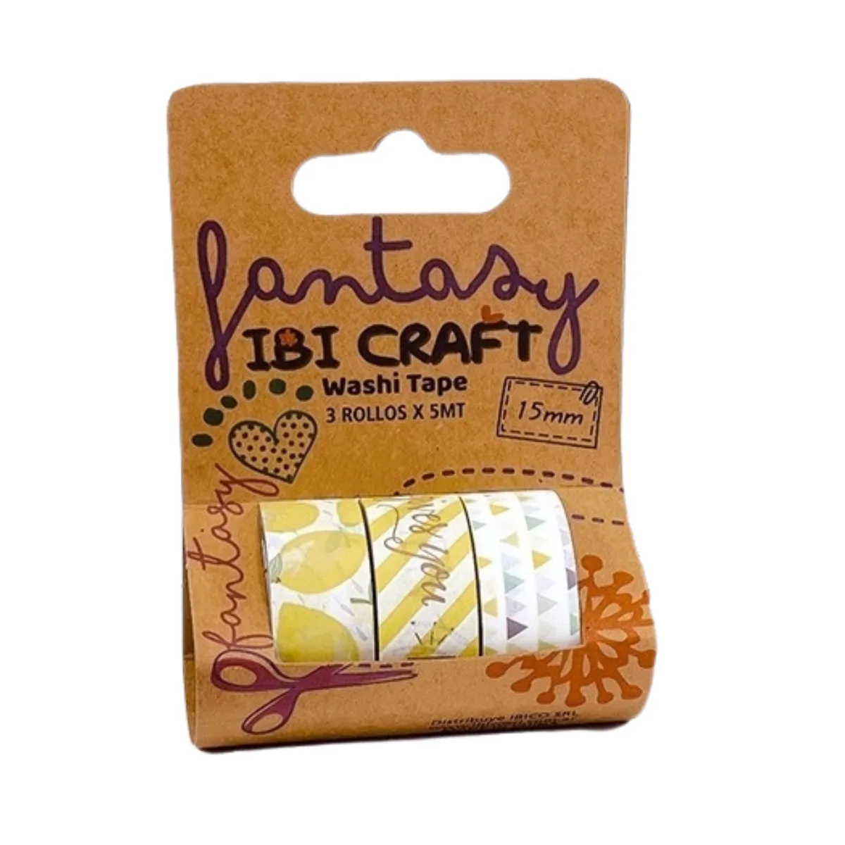 Pack Cinta Decorativa Limon - Ibi Craft