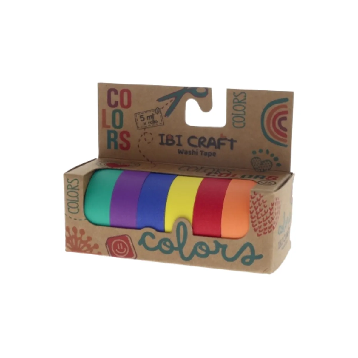 Pack Cinta Decorativa Tonos Vivos - Ibi Craft
