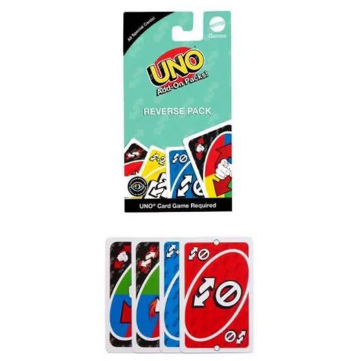 Pack de reversa Expansion Juego UNO - Mattel