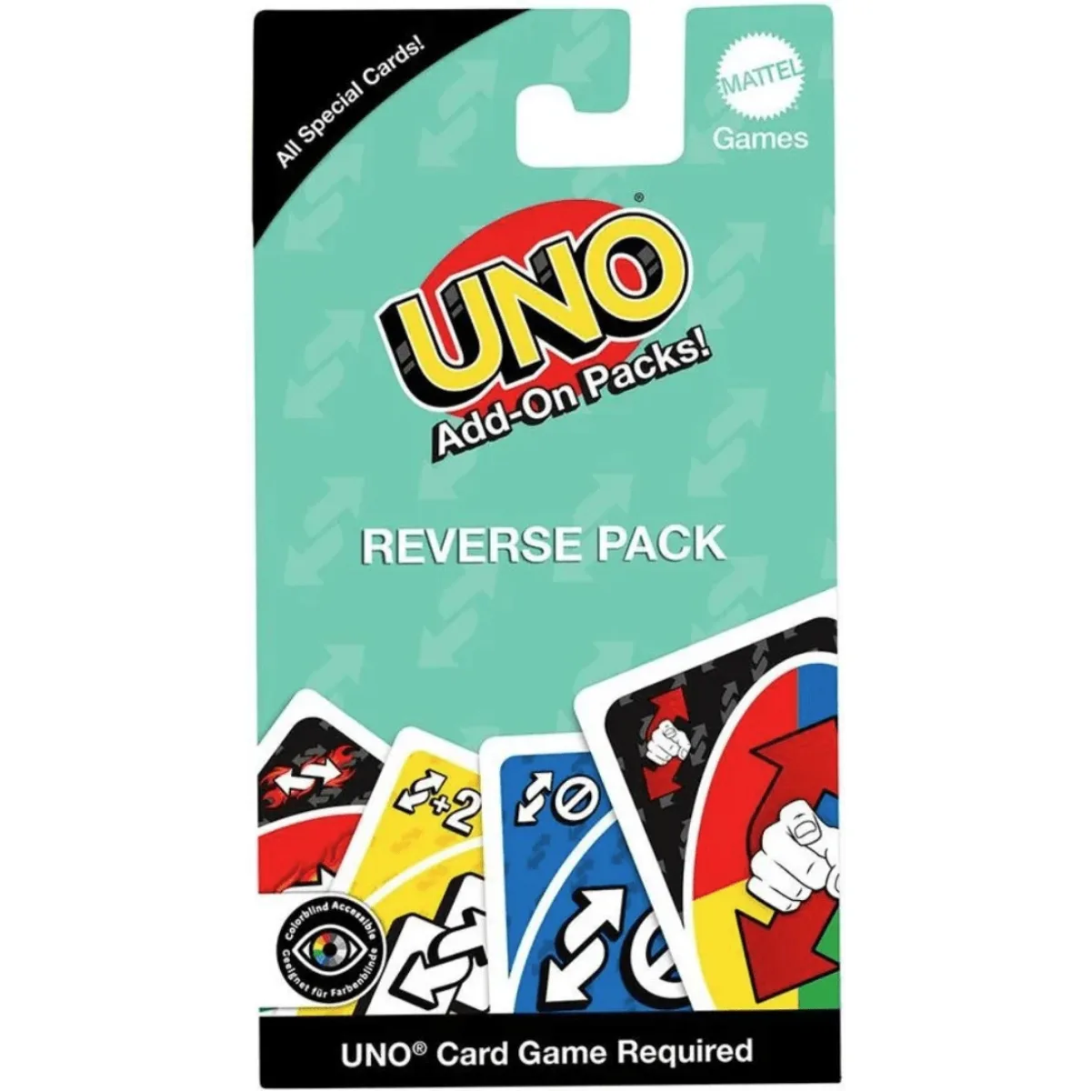 Pack de reversa Expansion Juego UNO - Mattel