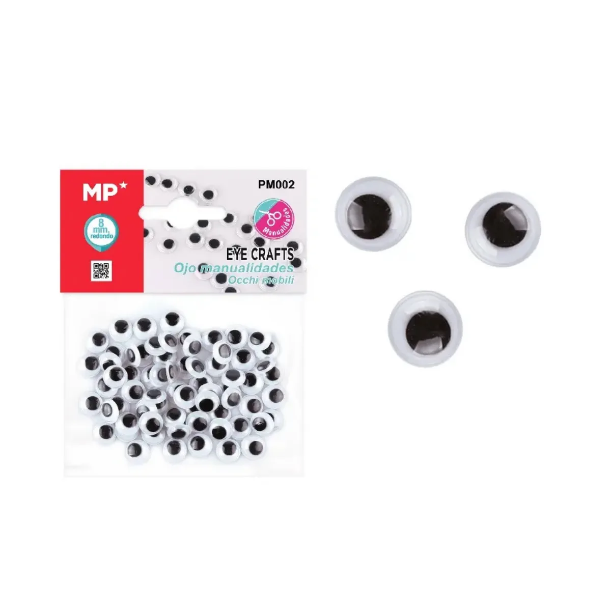 Pack Mini Ojos moviles - 8mm