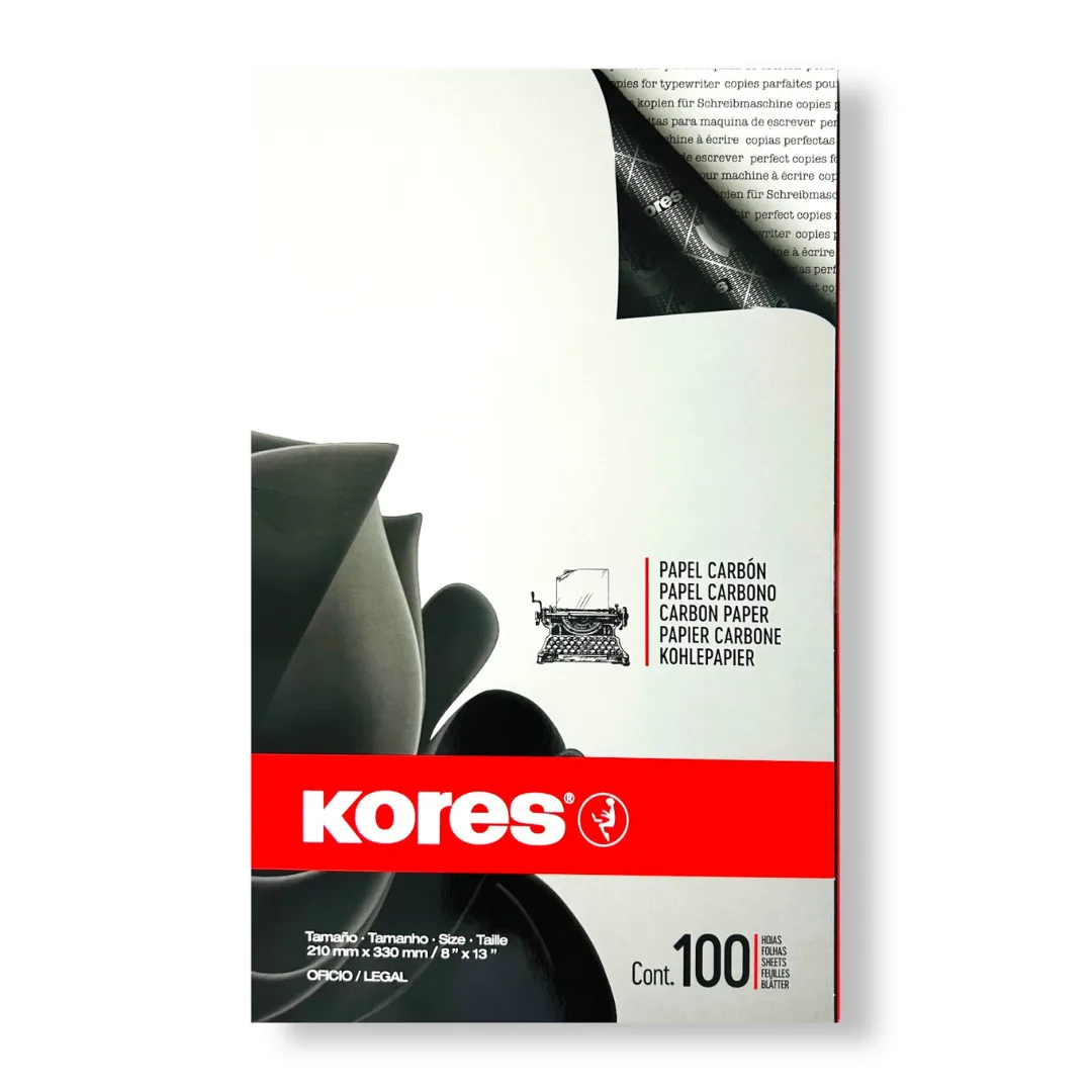 Pack x100 Papel Carbonico Oficio - NEGRO