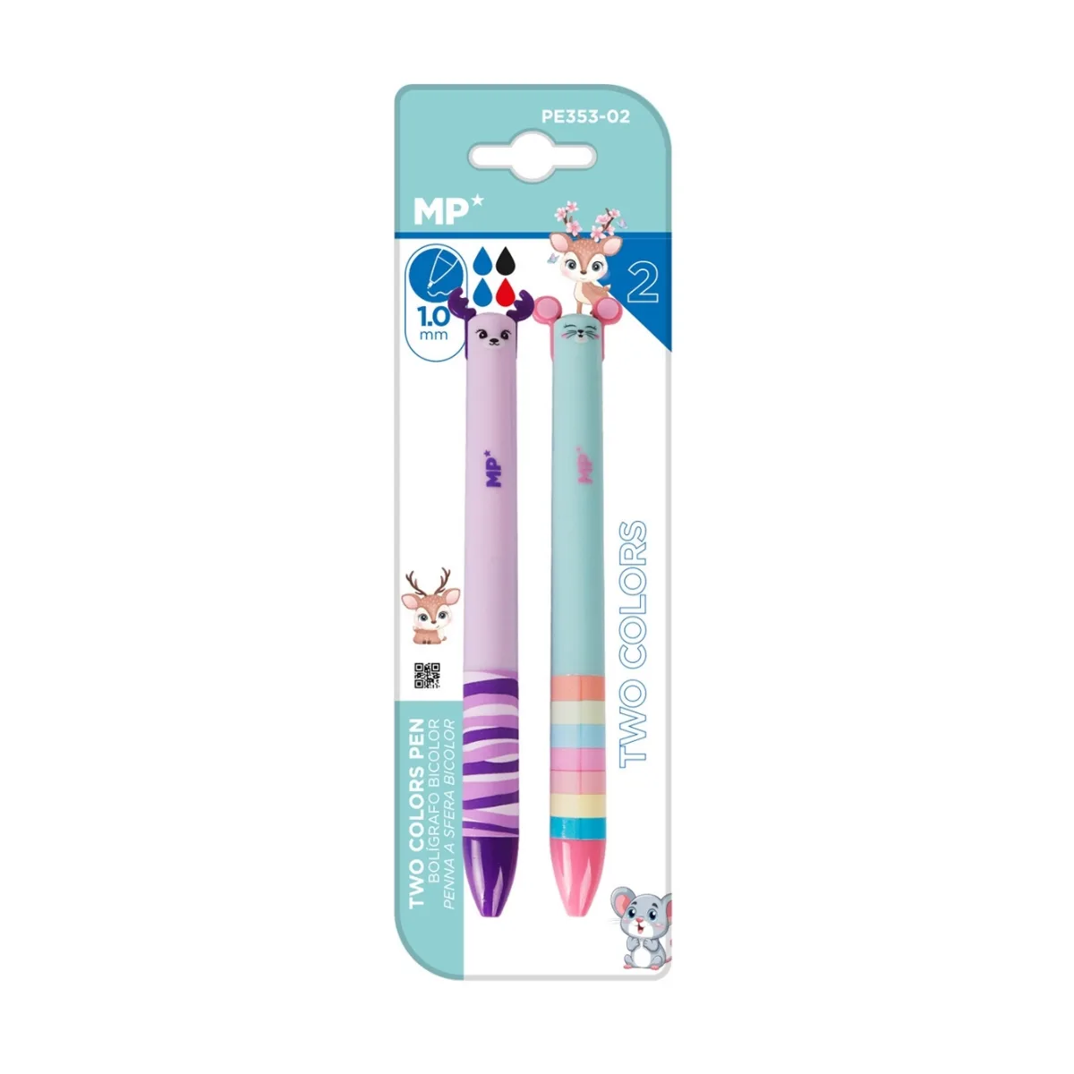 Pack x2 Lapiceras Bicolor