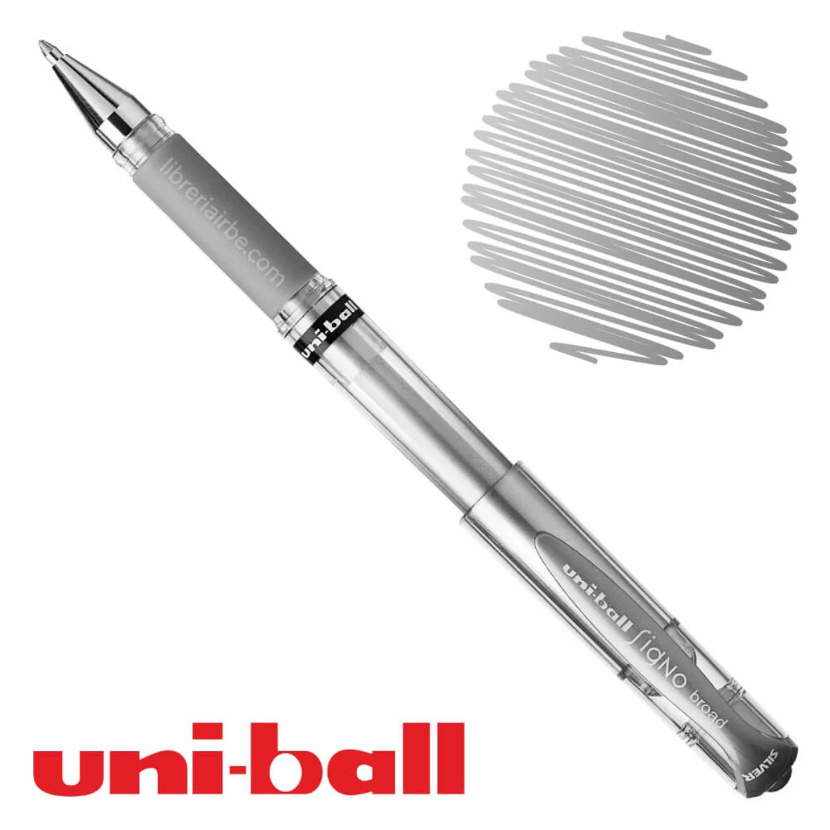 Pack x3 Lapiceras Uni-ball Dorado Plateado Blanco