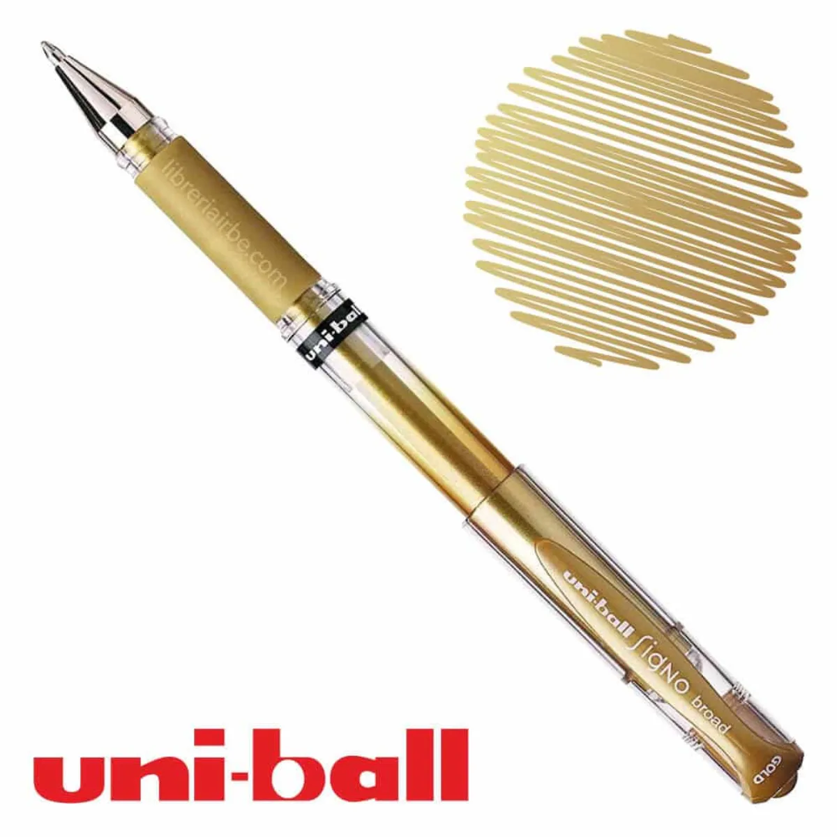 Pack x3 Lapiceras Uni-ball Dorado Plateado Blanco