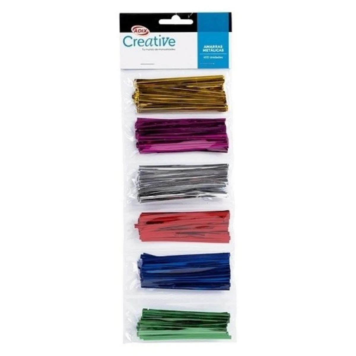 Pack x400 Amarras Metalicas 8 cm - Creative