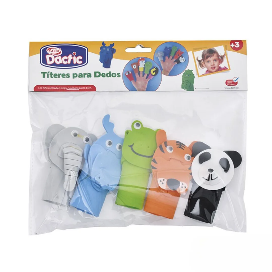 Pack x5 Titeres de Goma Eva - Selva 3
