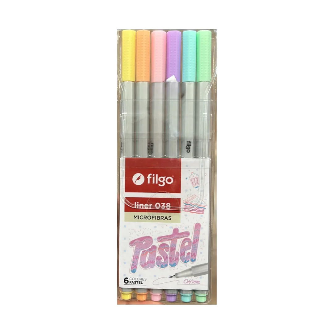 Pack x6 MicroFibra Pasteles - Filgo