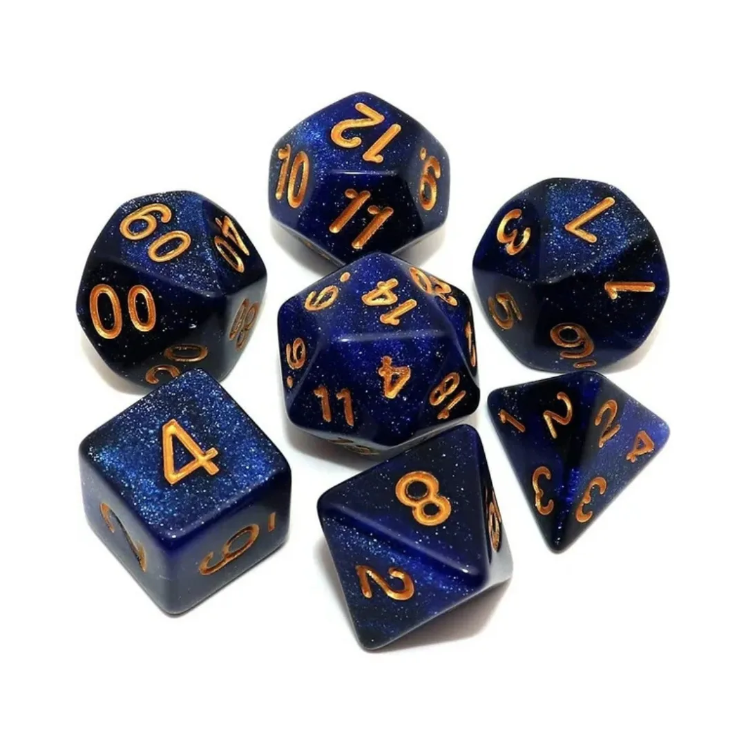 Pack x7 Dados de Rol - Azul