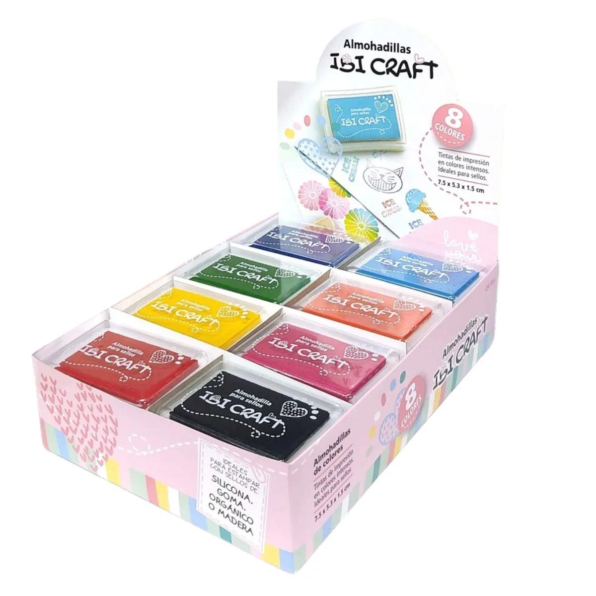 Pack x8 Almohadillas de color - Ibi Craft