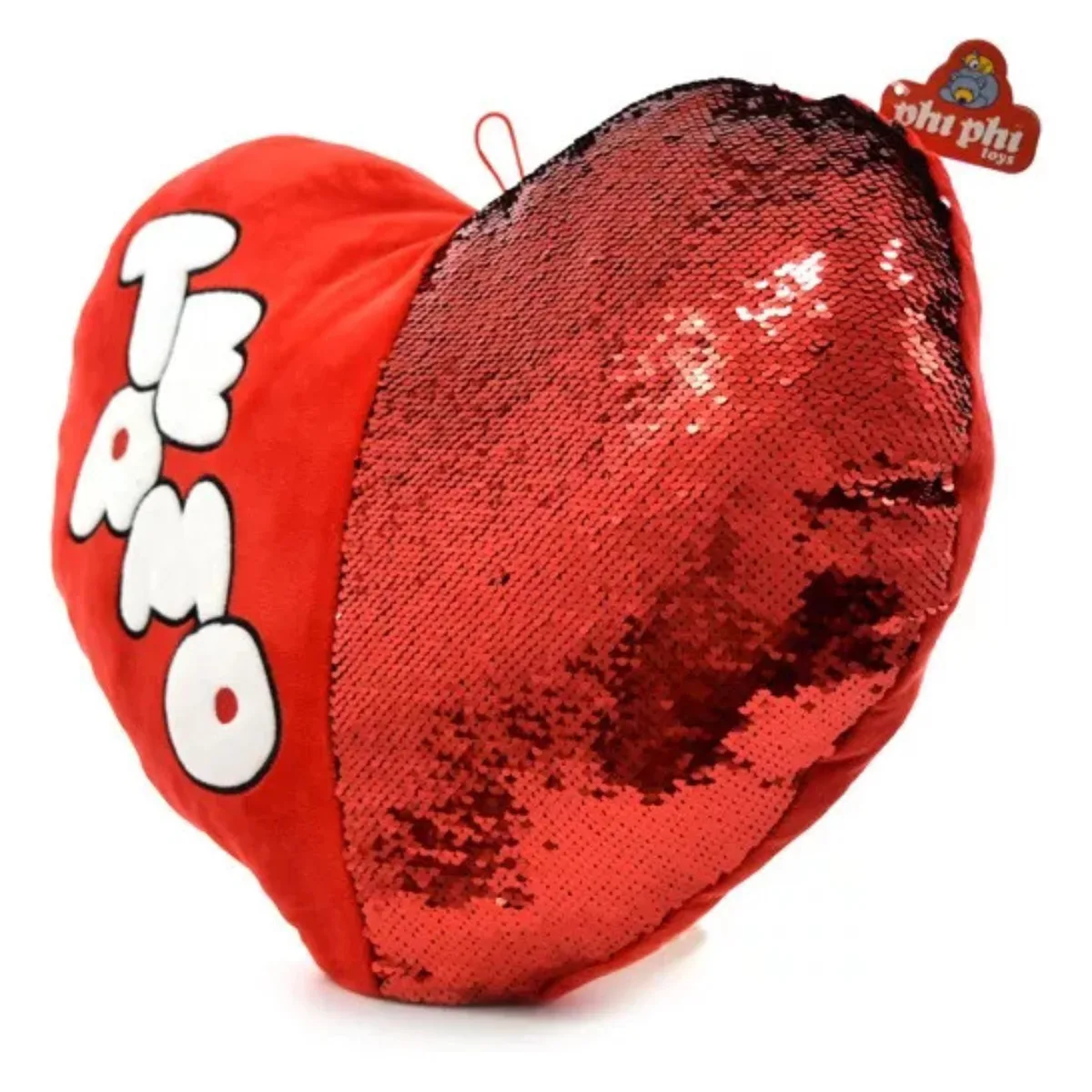 Peluche Corazón con Lentejuelas Te Amo