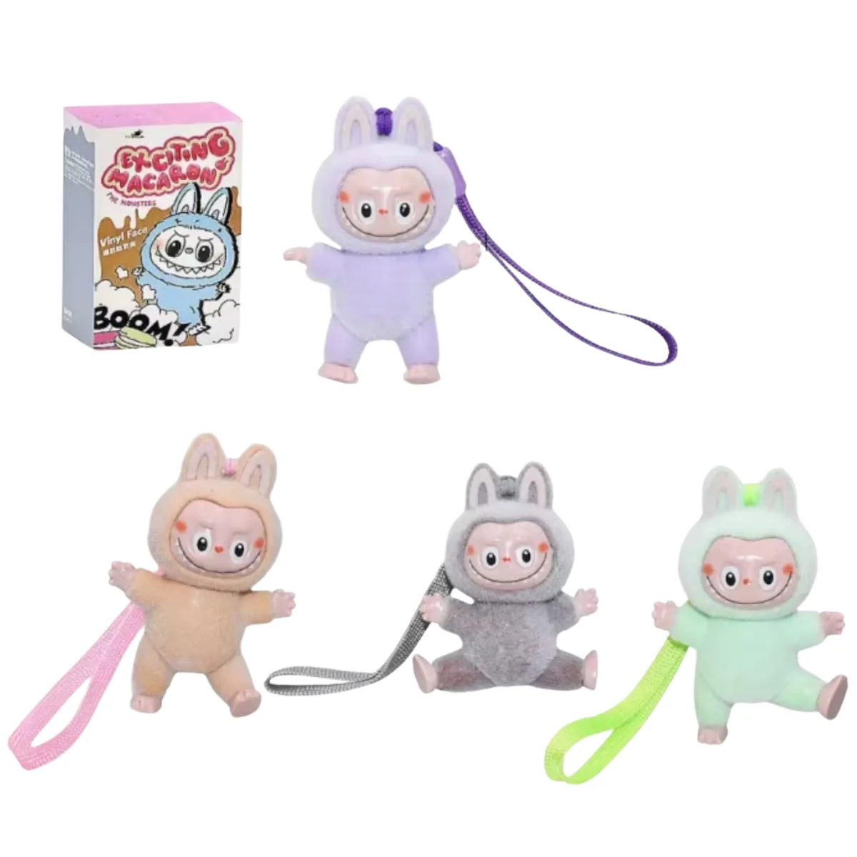 Peluche Llavero Labubu Macaron