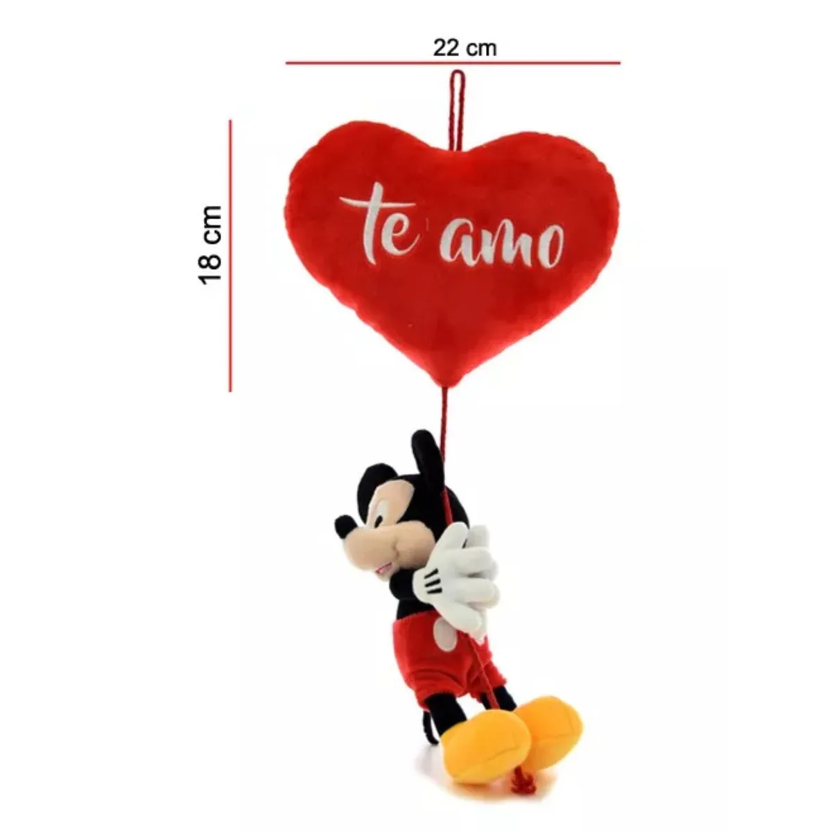 Peluche Mickey Colgando de Corazon 3