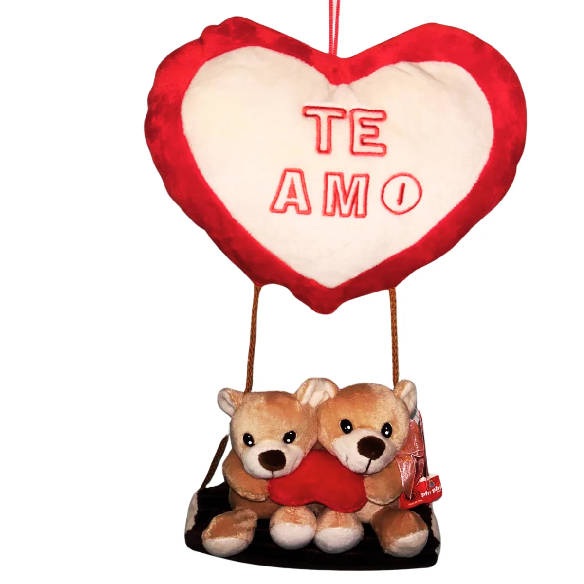 Peluche Pareja sobre Tronco
