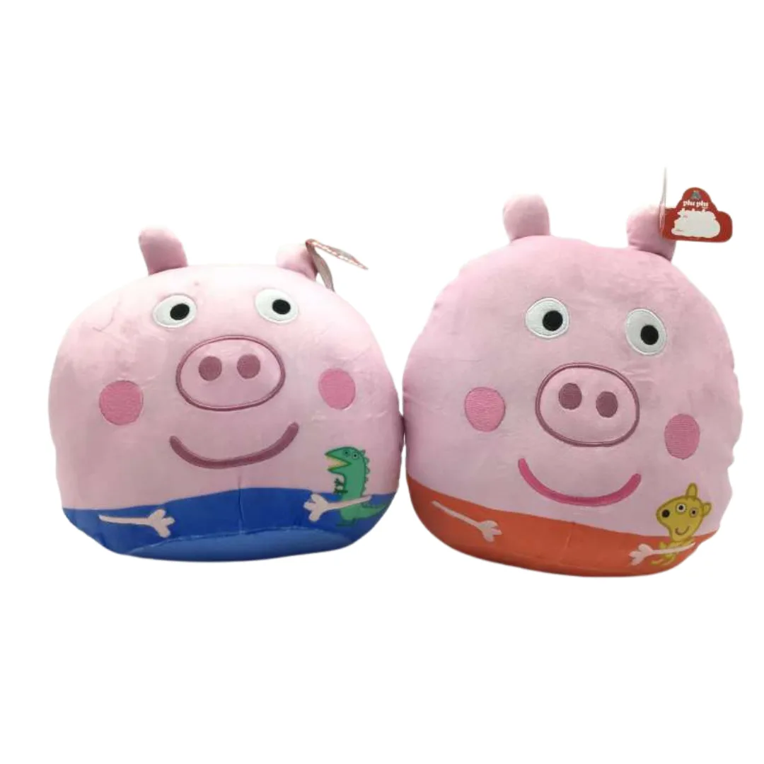 Peluche Peppa Pig o George - Almohadon Spandex 28cm