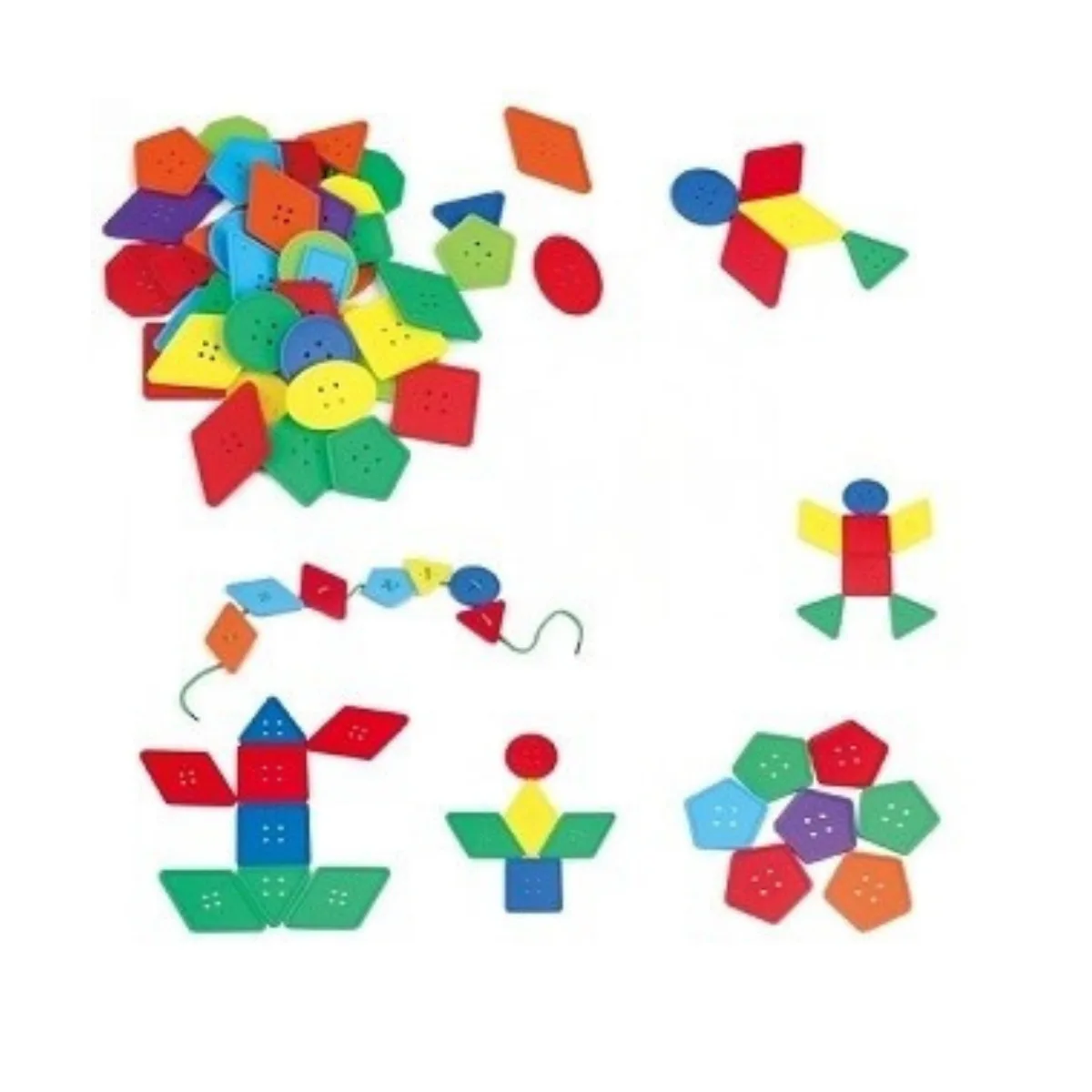 Piezas Plasticas para Enhebrar x43