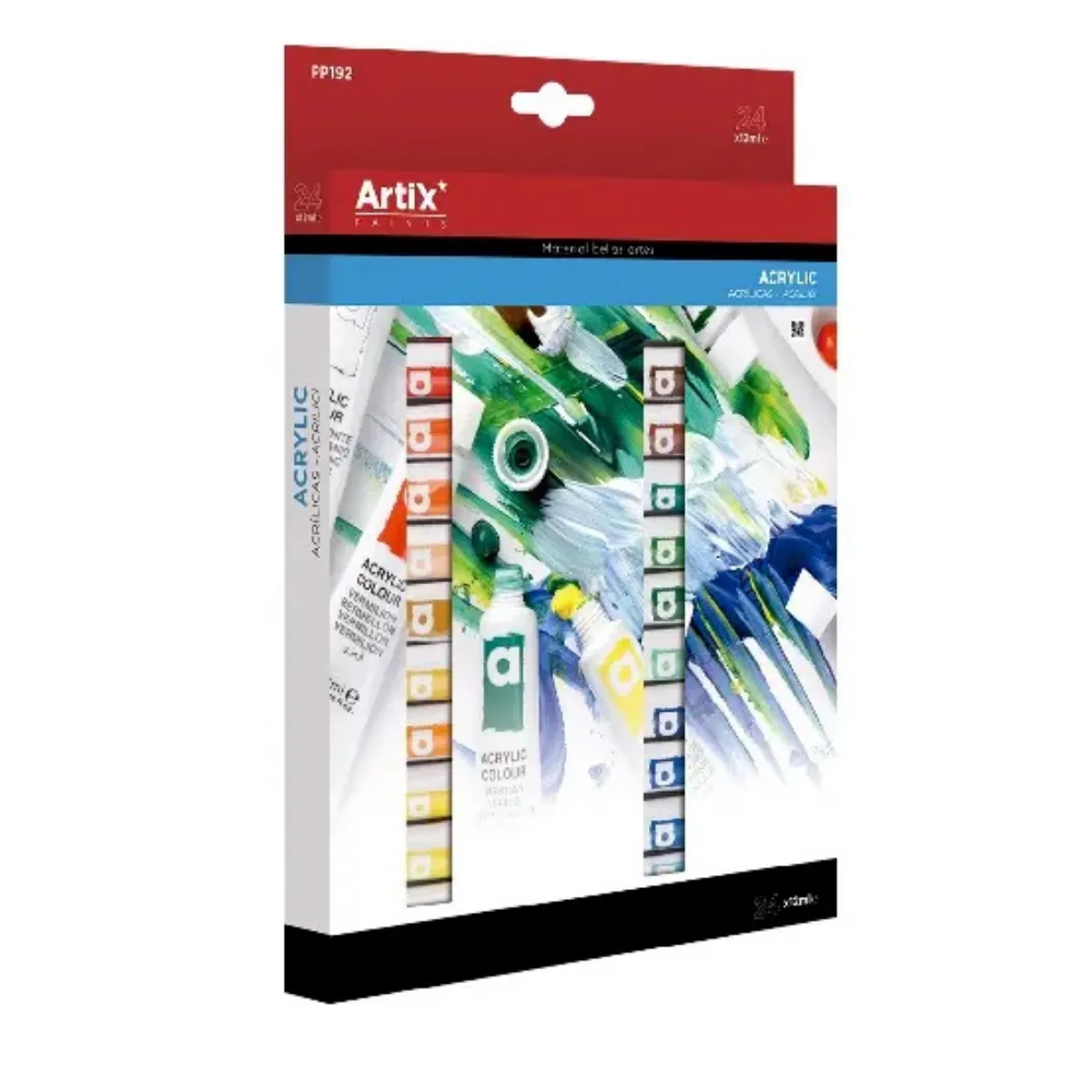 Pintura Acrilica x24 Colores - 12ml Artix