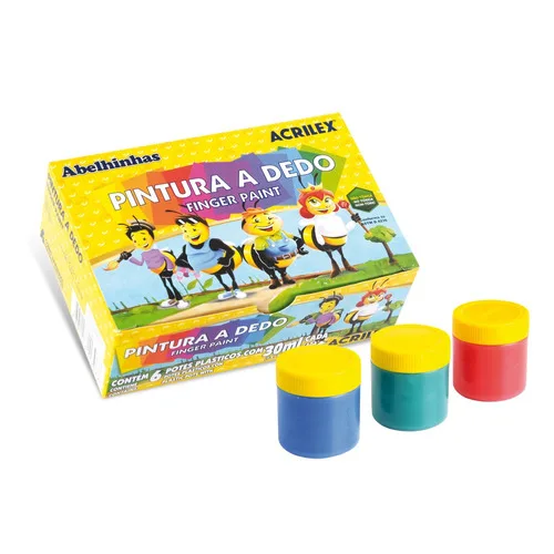 Pintura de Dedo x6 colores