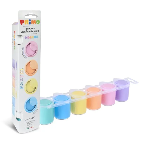 Pintura de Dedos x6 Tonos Pasteles - Primo