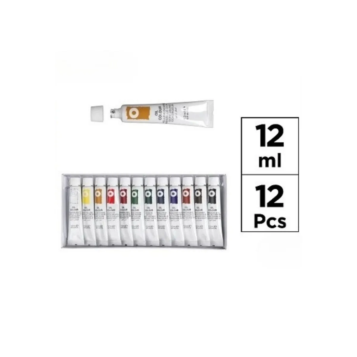 Pintura Oleo x12 Colores - 12 ml Artix