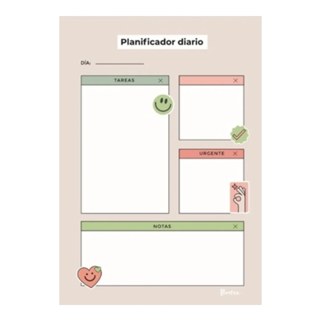 Planificador Diario A5 Beige