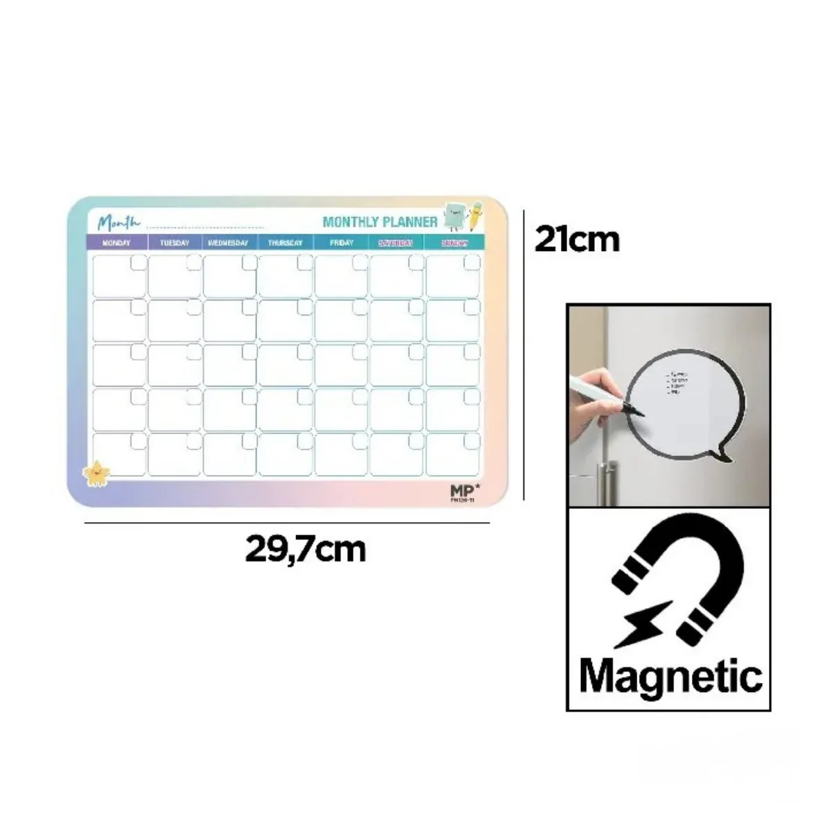 Planificador Mensual Magnetico