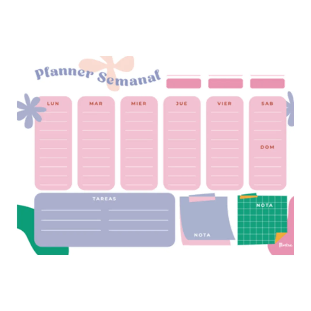 Planificador Semanal A4 Primaveral