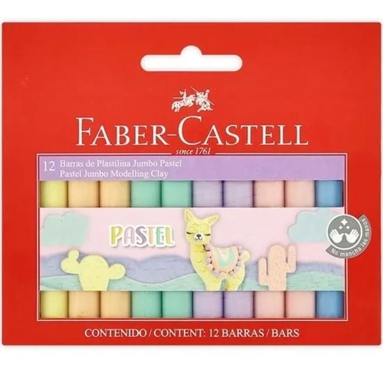 Plasticina  x12 Pasteles - Faber Castell
