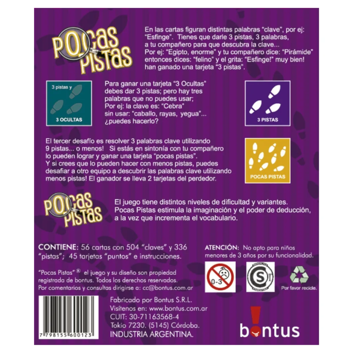 Pocas pistas - Bontus