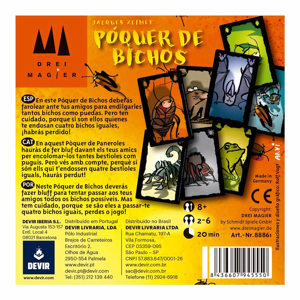 Poquer de Bichos - Devir