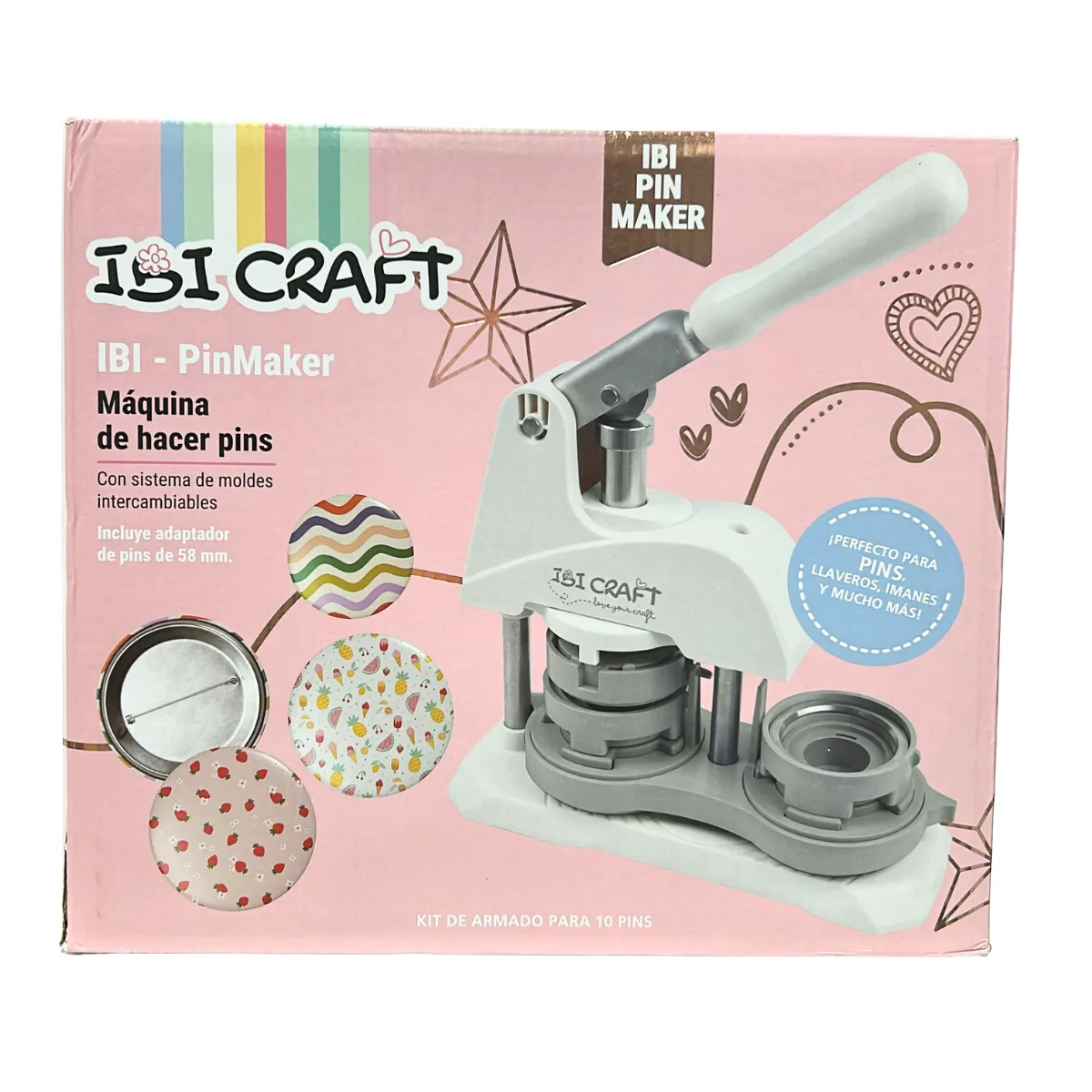 Prensa para Pins Personalizados 58mm - Ibi Craft 3