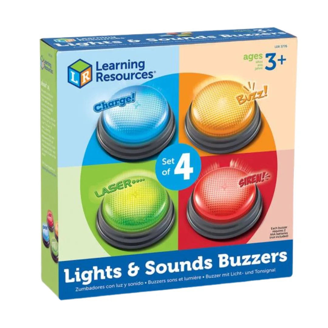Pulsadores con luz y sonido