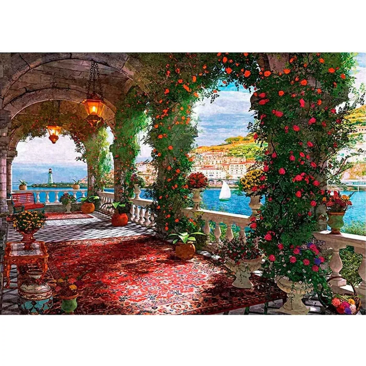 Puzzle 1000 Piezas - Corredor Rosa