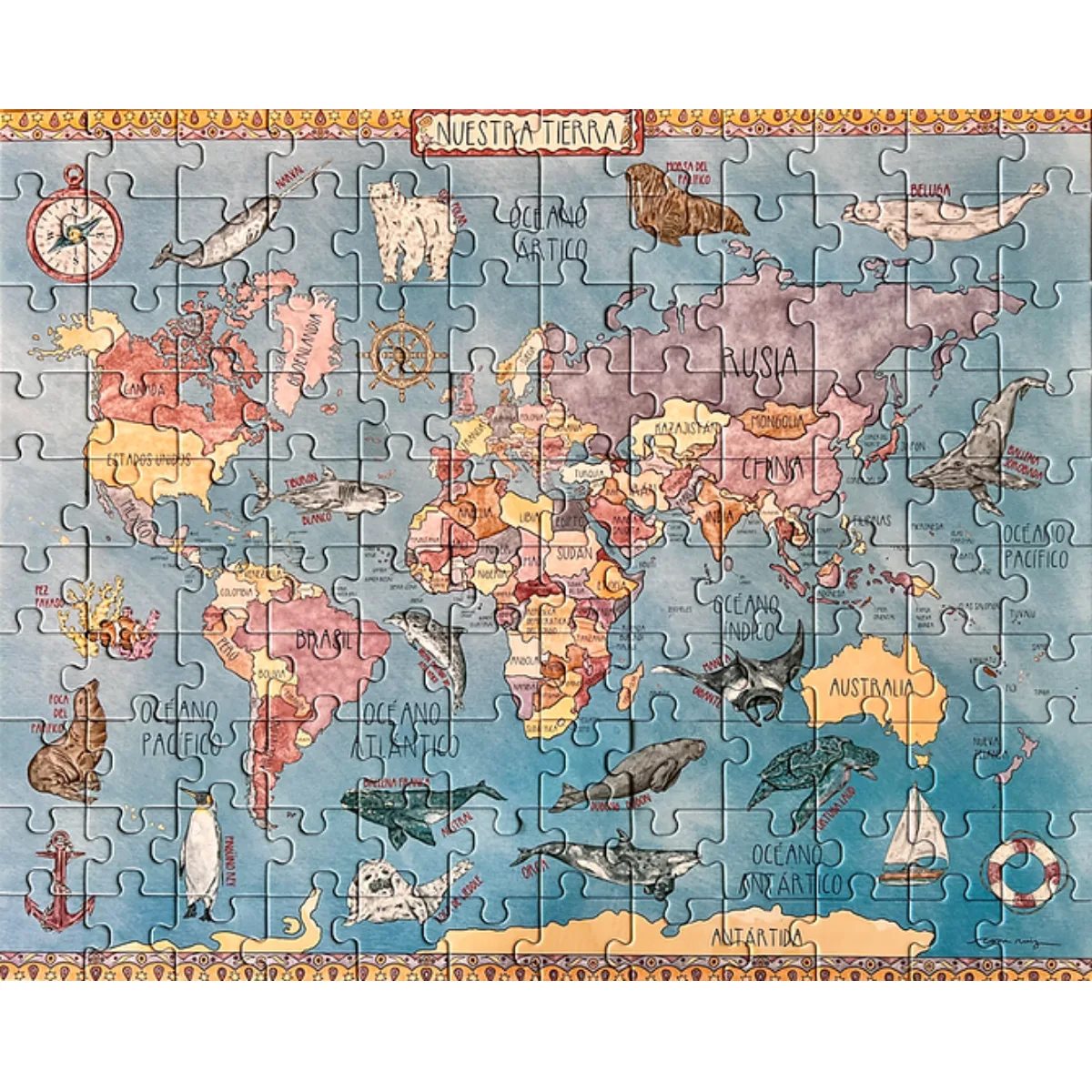 Puzzle 120 piezas Nuestra Tierra - Pika 3