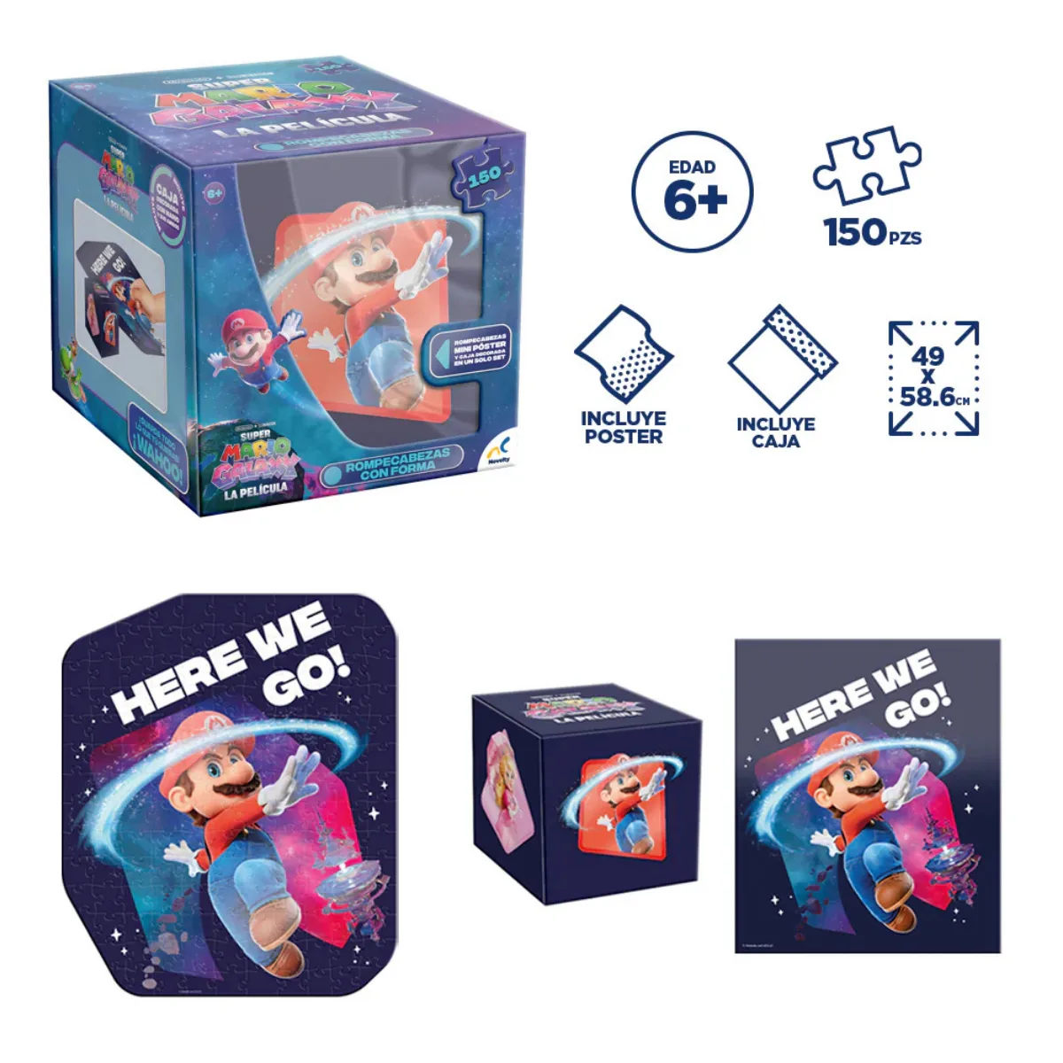 Puzzle 150p con Poster - Super Mario Galaxy 3