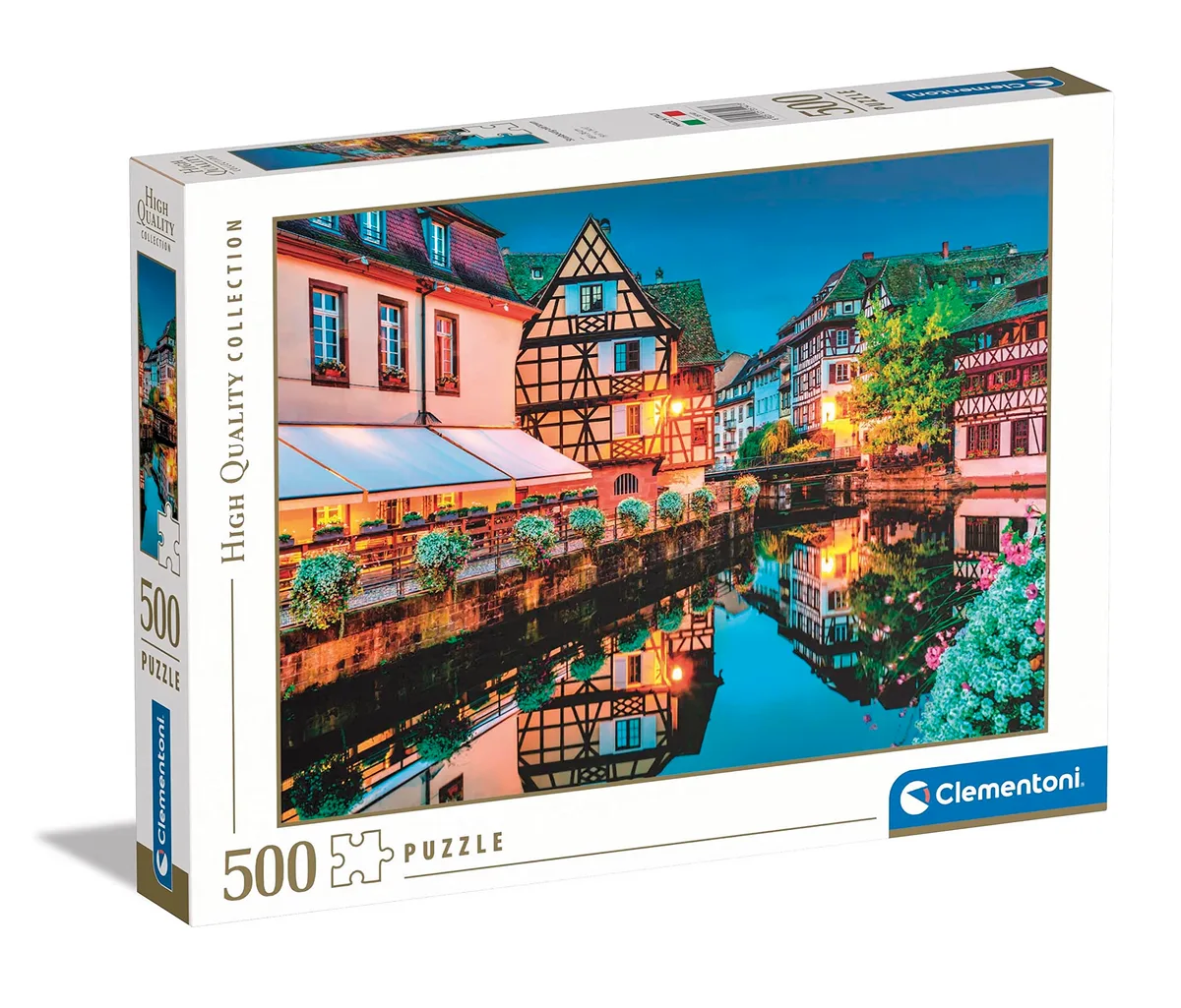 Puzzle 500 Piezas Clementoni - Casco Antiguo de Estrasburgo