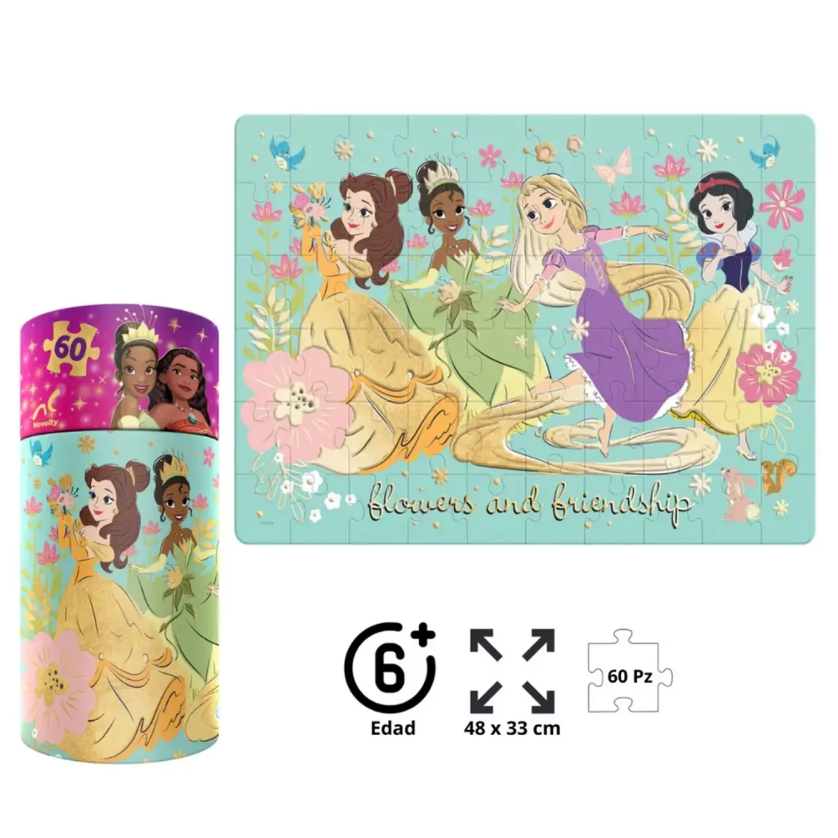 Puzzle 60 piezas Princesas 4