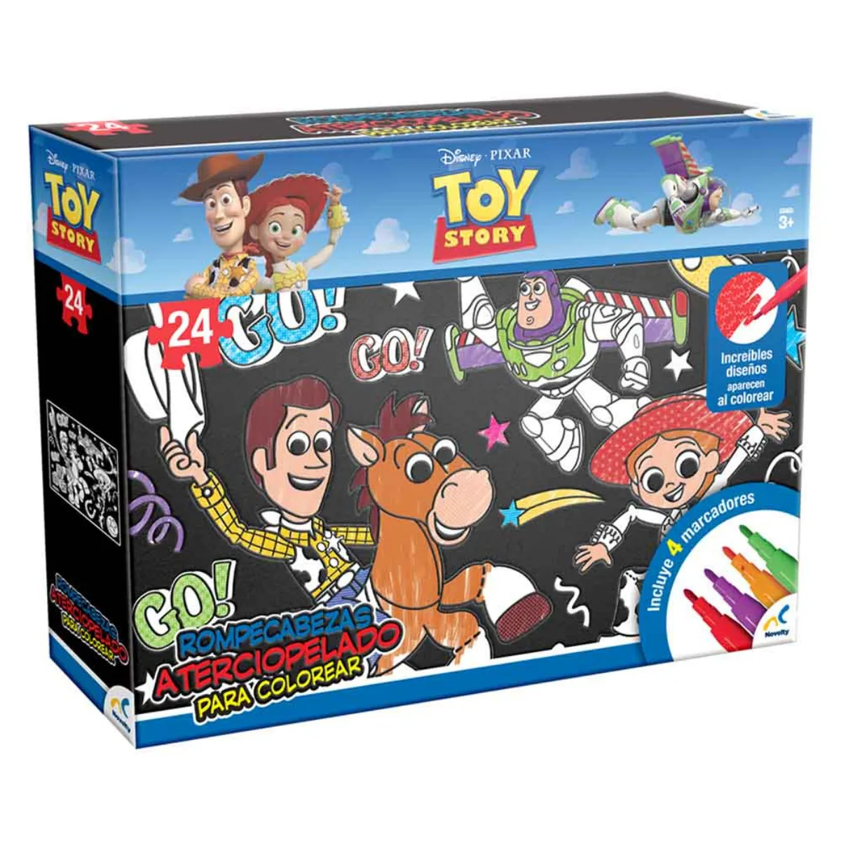 Puzzle Aterciopelado para colorear 24 pzas - Toy Story 5